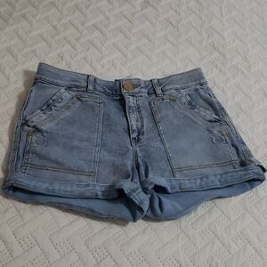 Democracy Light Blue Jean Shorts